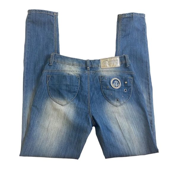 Dereon Retro Y2K Denim Skinny Jeans Sz 7/8 - Picture 1 of 11